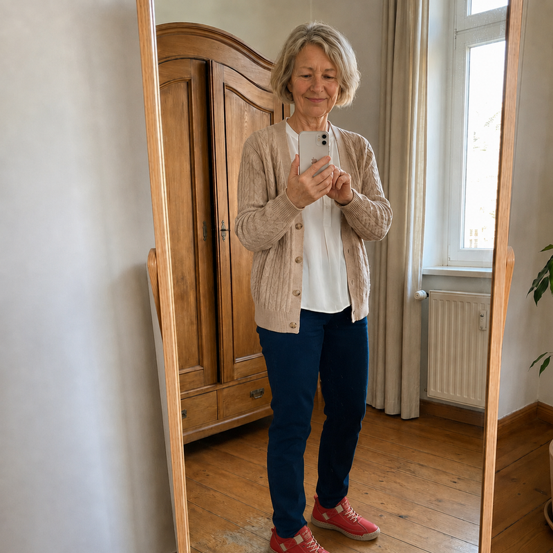 Doris – Komfortable & Schmerzfreie Orthopädische Sneakers – Kundinnenfoto 1