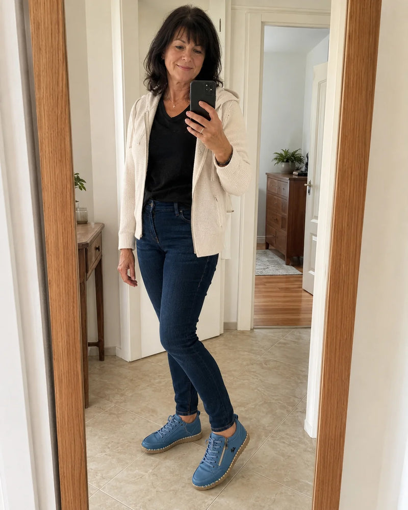 IRIS - Komfortable orthopädische Sneaker mit Reißverschluss – Kundinnenfoto 4