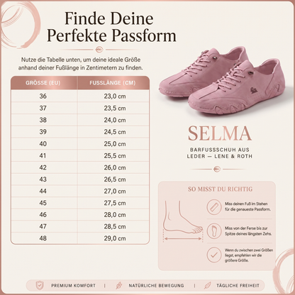 Selma – Ultra-bequemer Barfußschuhe aus Leder