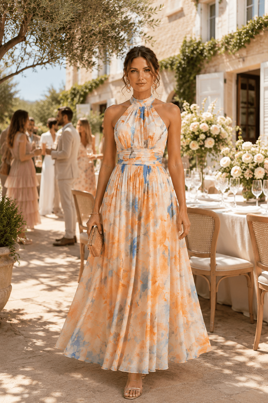 DELPHINE | Elegantes Neckholder-Maxi