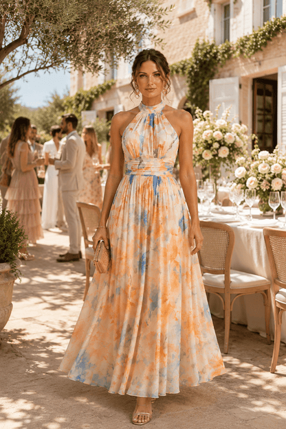 DELPHINE | Elegantes Neckholder-Maxi