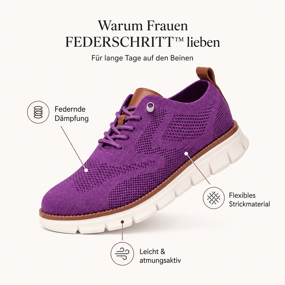 FEDERSCHRITT – Damen Komfortschuhe