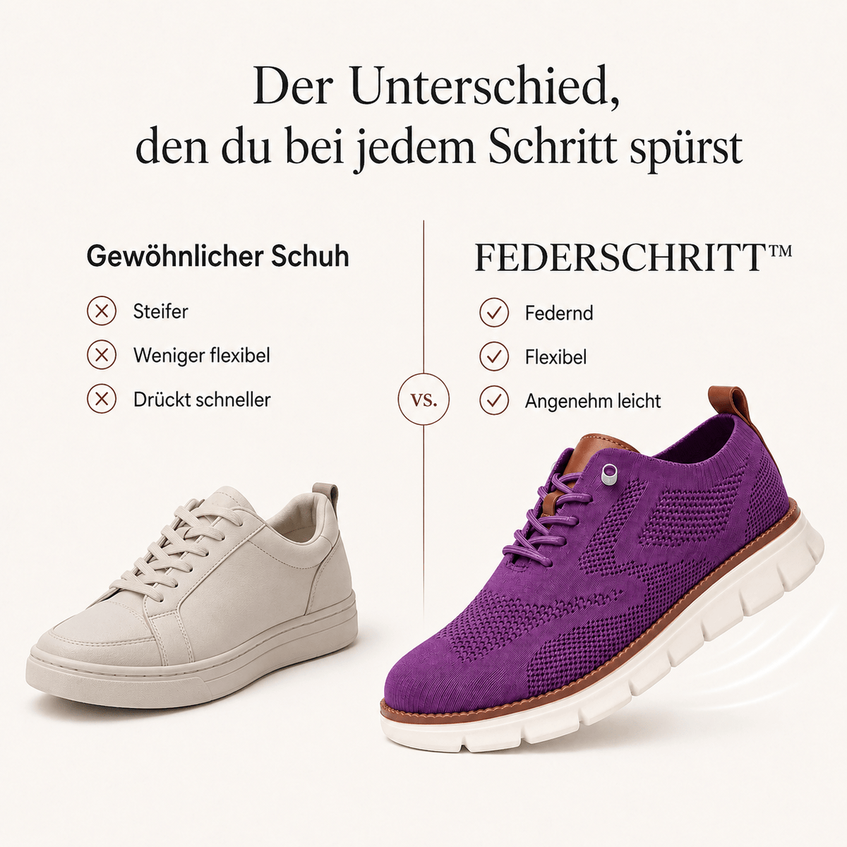 FEDERSCHRITT – Damen Komfortschuhe
