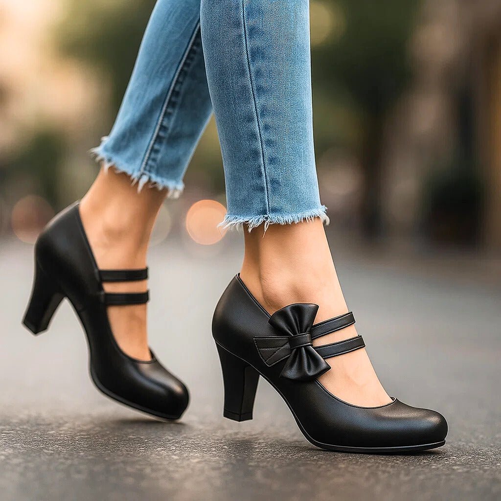 Hanna | Mary-Jane-Pumps mit Schleife