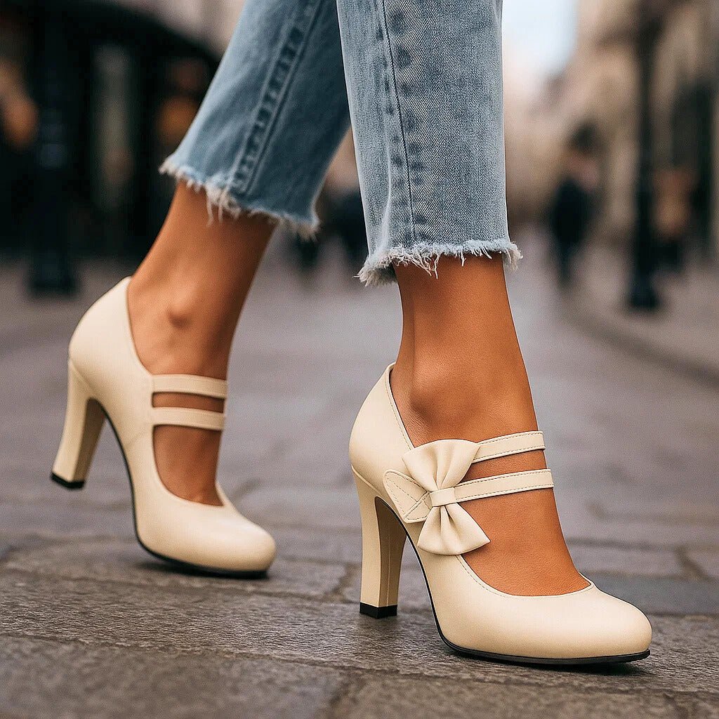 Hanna | Mary-Jane-Pumps mit Schleife