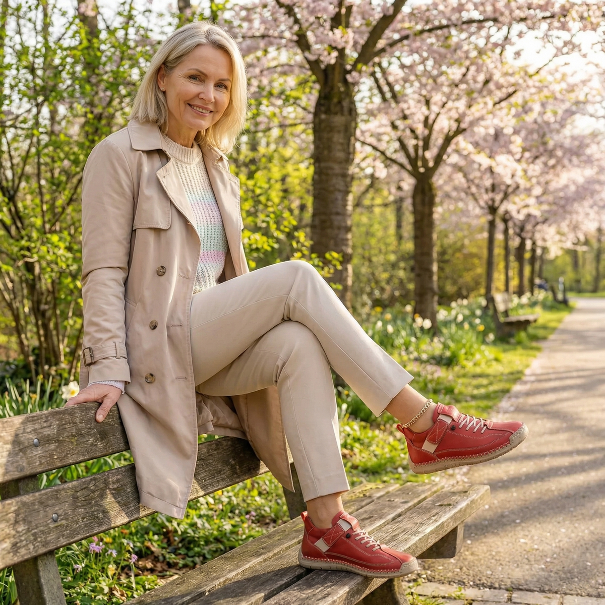 Doris – Komfortable & Schmerzfreie Orthopädische Sneakers