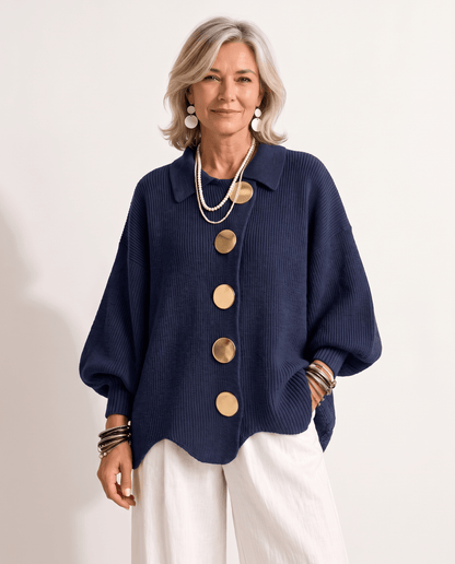 Isadora | Oversized Kragen-Cardigan