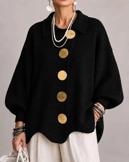 Isadora | Oversized Kragen-Cardigan