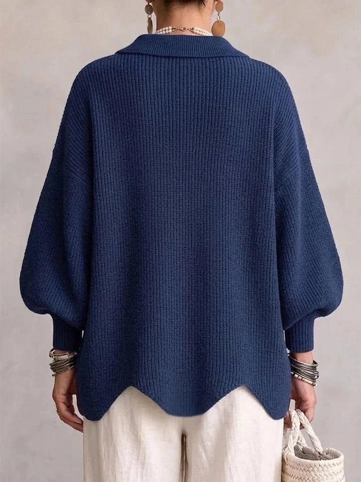 Isadora | Oversized Kragen-Cardigan