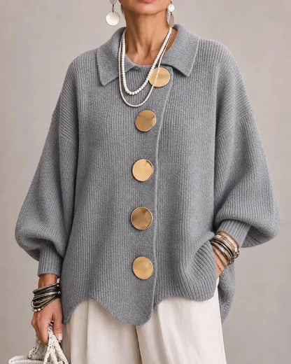 Isadora | Oversized Kragen-Cardigan