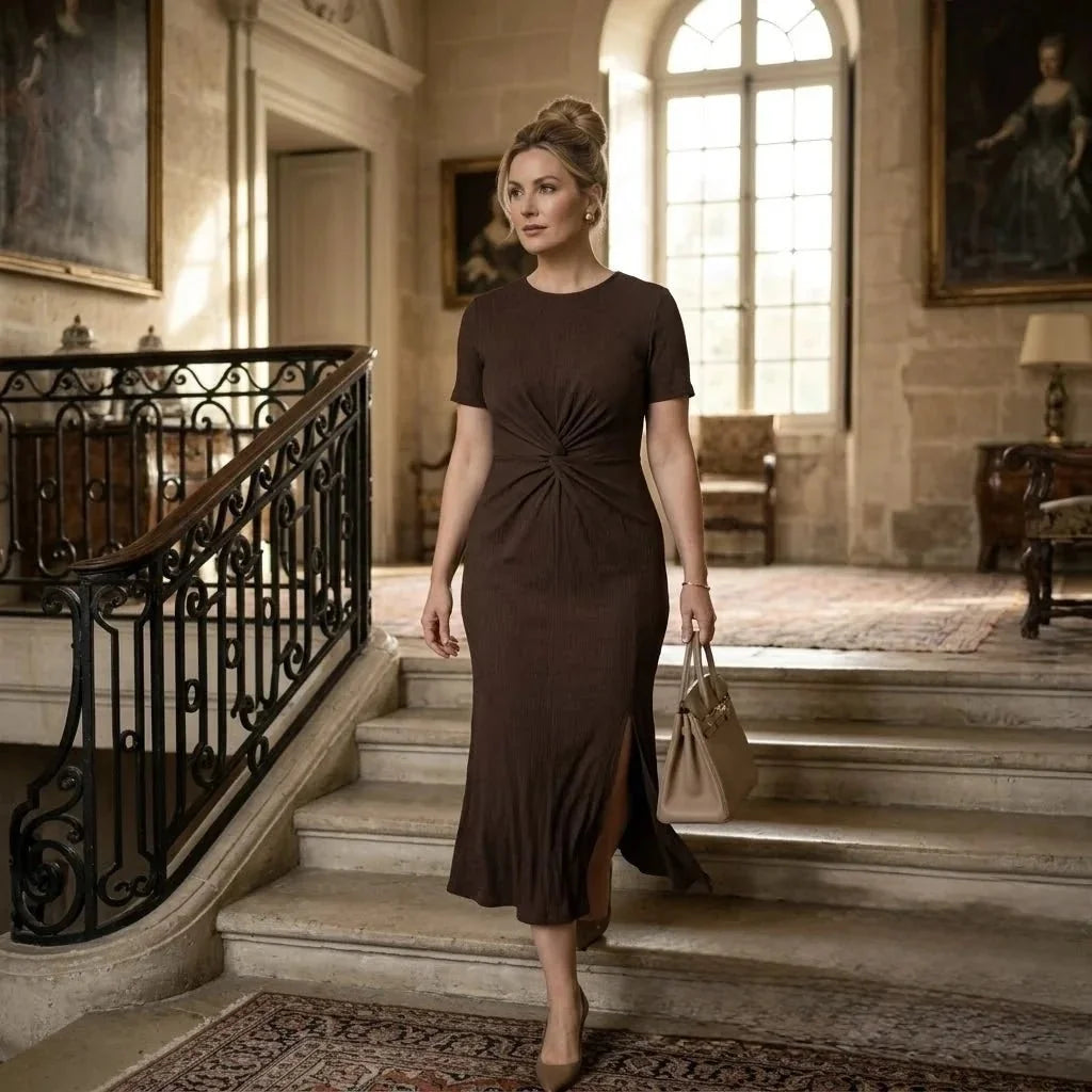 MARGOT | Figurbetontes Knotenkleid