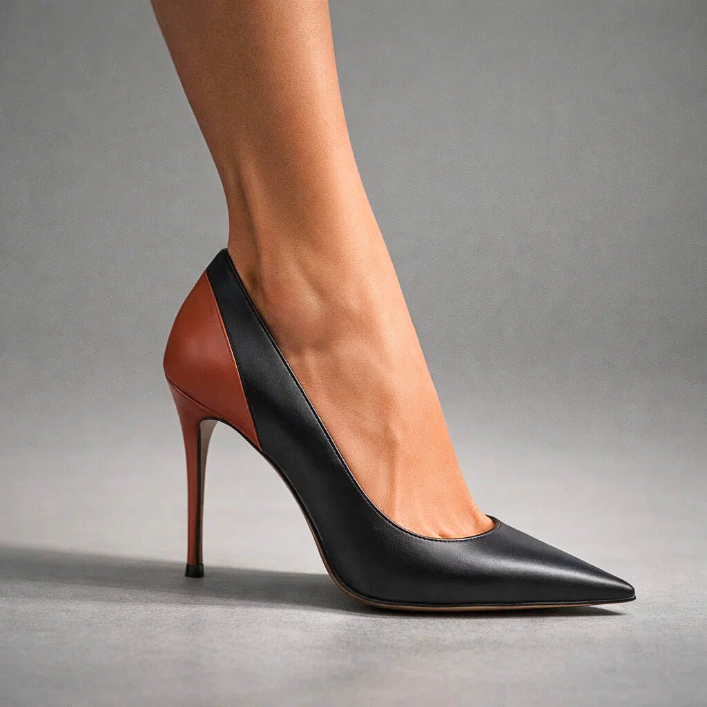 Ottilie | Spitze Stiletto-Pumps im Colorblocking-Design