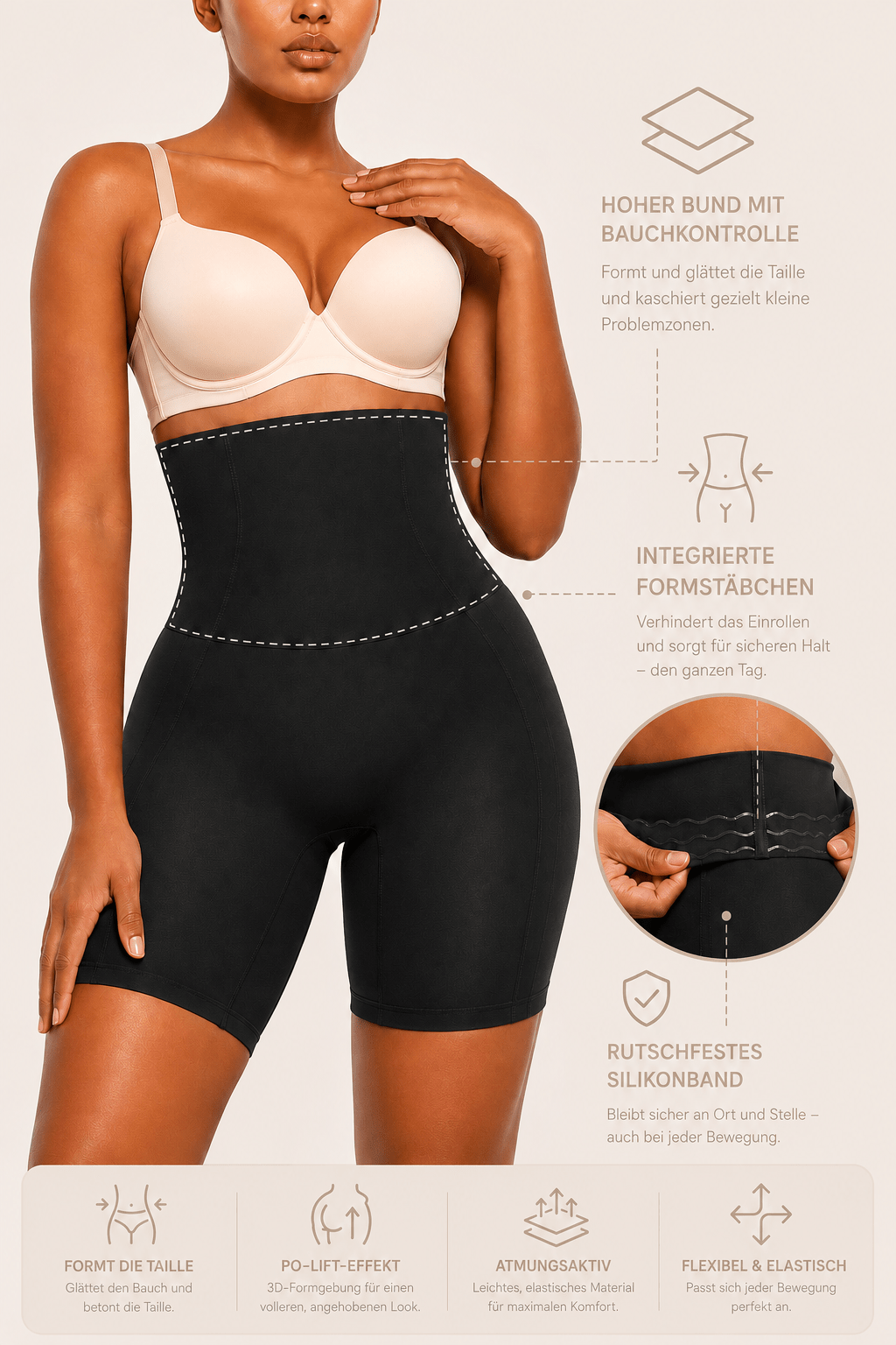 SOLÈNE - Formende Shapewear-Shorts